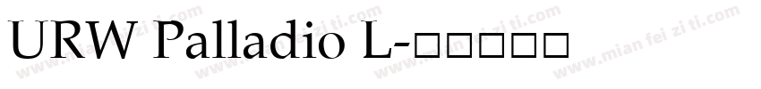 URW Palladio L字体转换